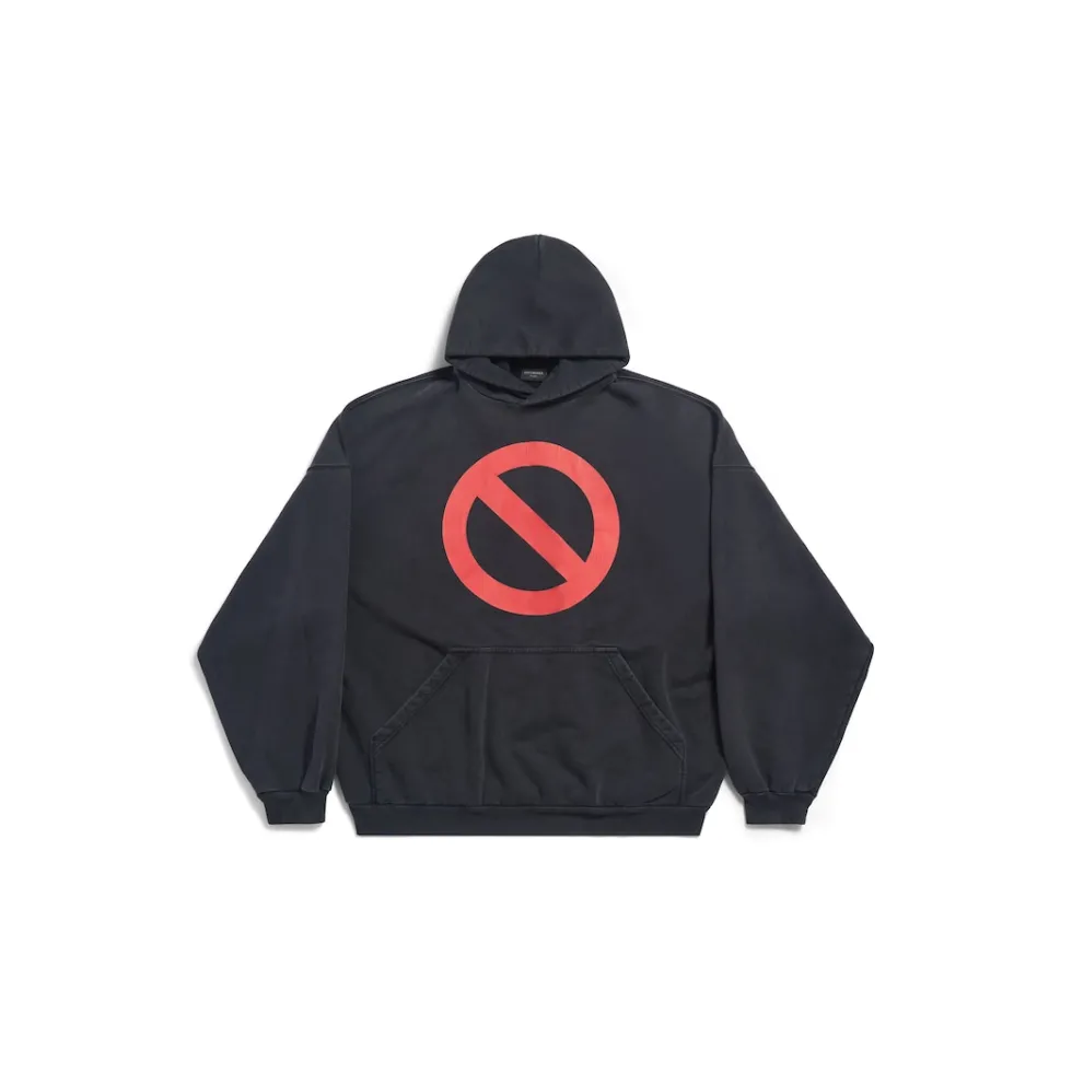 Balenciaga Sweatshirts & Hoodies | Sweatshirts & Hoodies>Music | Bfrnd Series Hoodie Large Fit in Black Faded Blackfaded