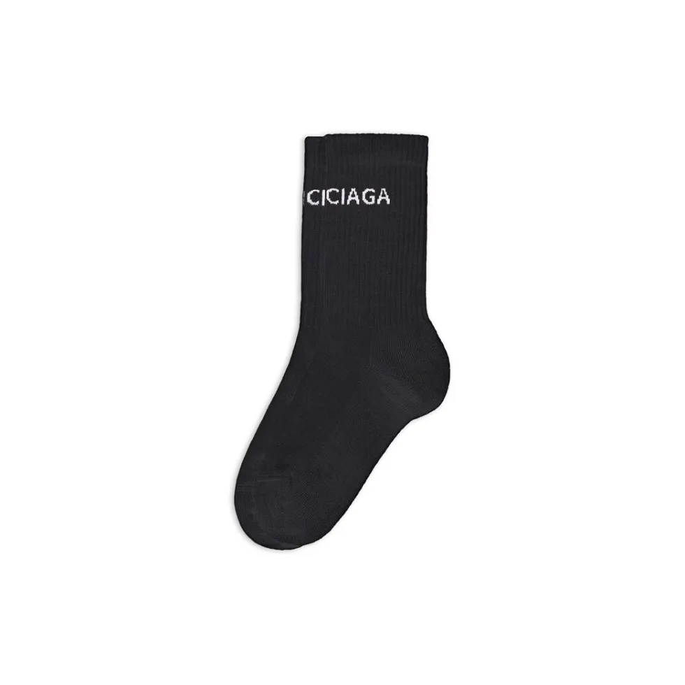 Balenciaga Socks>Men's Socks in Black