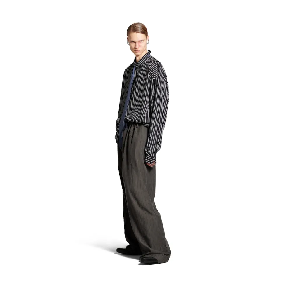 Balenciaga Tops & Shirts>Men's Fluid Shirt in Black/white