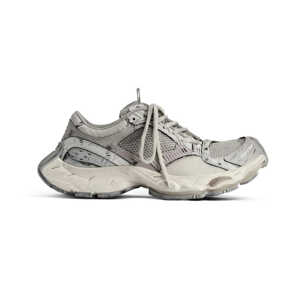 Balenciaga Sneakers>Men's Stapler Sneaker  in Beige/grey