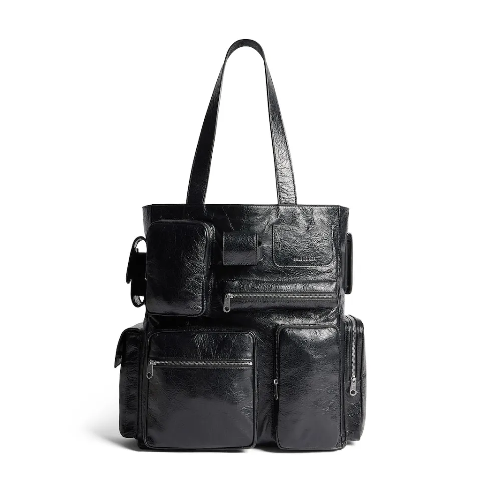 Balenciaga Bags & Totes>Men's Superbusy Tote Bag in Black