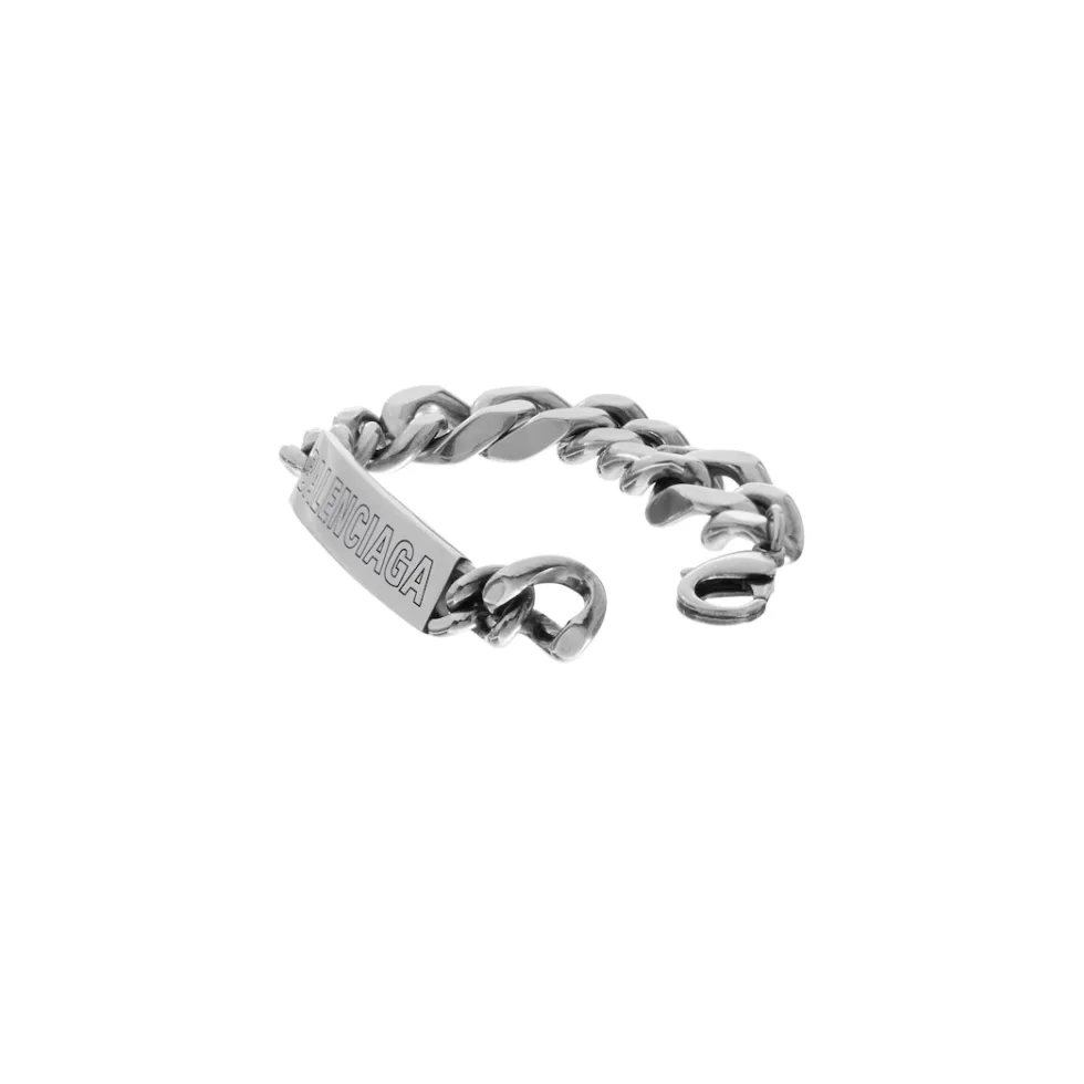 Balenciaga Jewelry | Jewelry>Plate Twist Bracelet in Antique Silver Antiquesilver