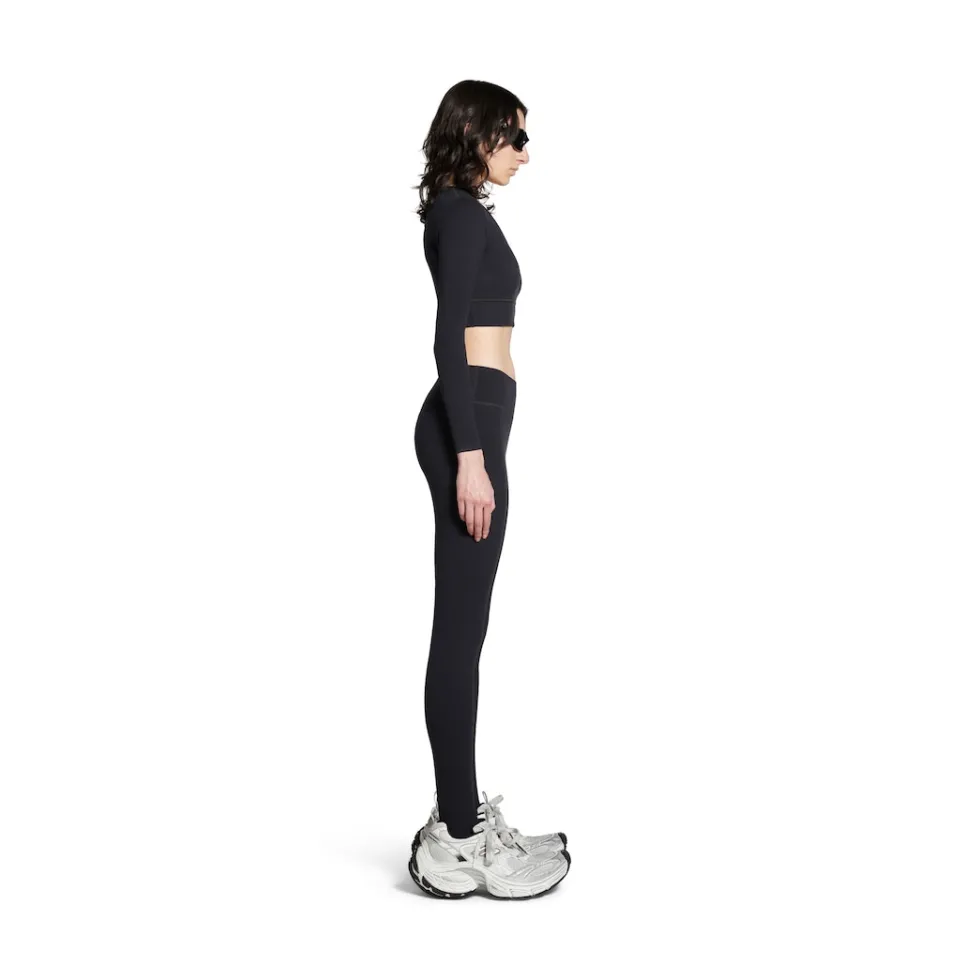 Balenciaga Activewear | Underwear & Swimwear>Women's Activewear Long Sleeve Sports Bra in Black