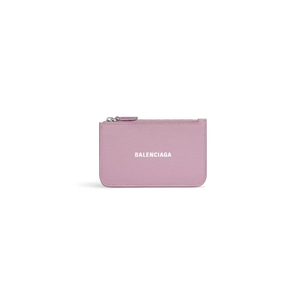 Balenciaga Card Holders>Women's Cash Large Long Coin And Card Holder in Pink