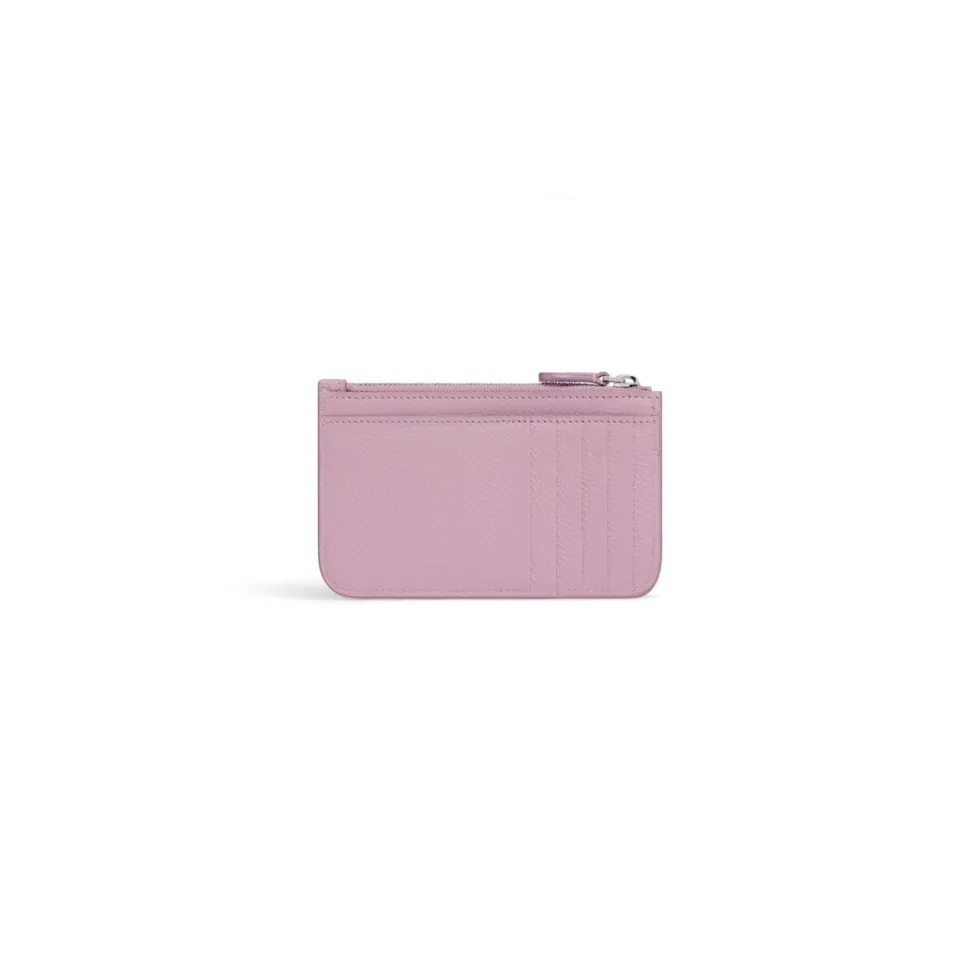 Balenciaga Card Holders>Women's Cash Large Long Coin And Card Holder in Pink