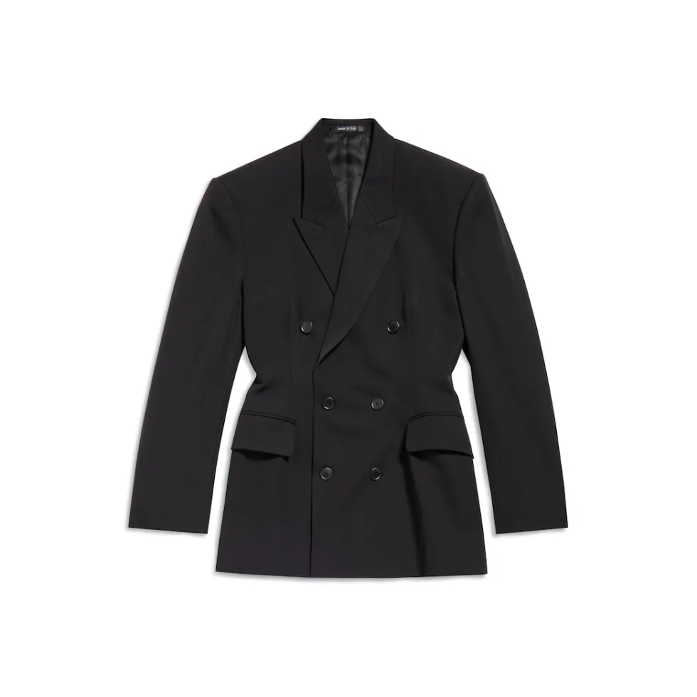 Balenciaga Coats & Jackets>Women's Cinched Jacket in Black