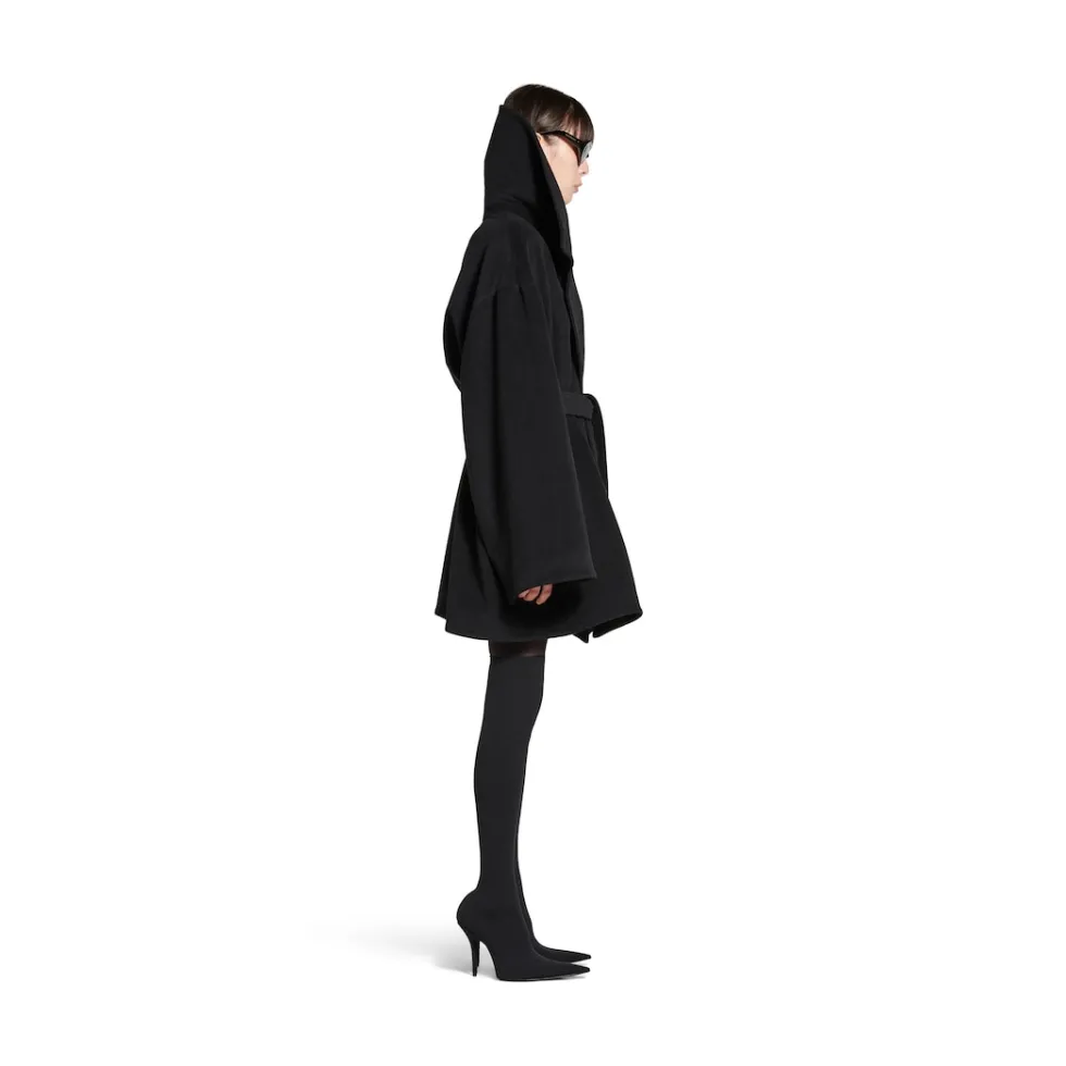 Balenciaga Coats & Jackets>Women's High Collar Jacket in Black