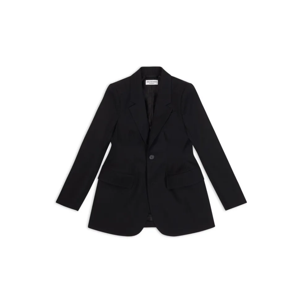 Balenciaga Coats & Jackets>Women's Hourglass Jacket in Black