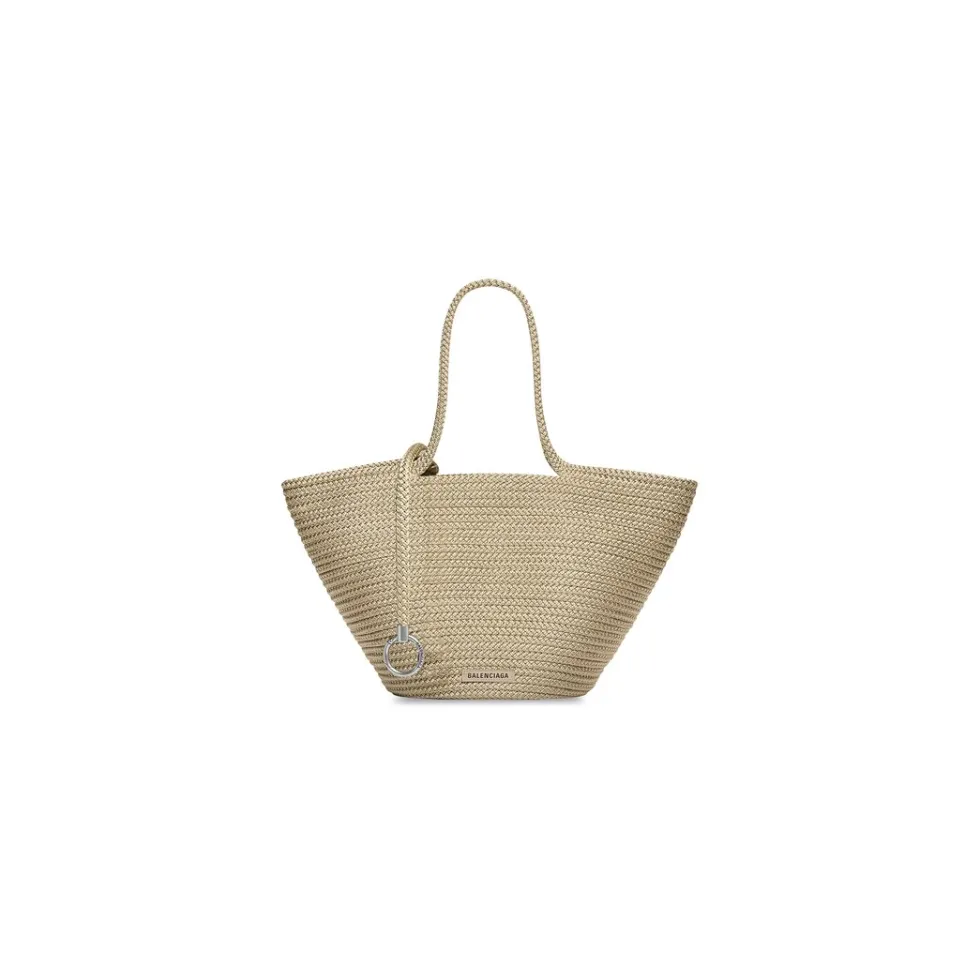 Balenciaga Tote Bags>Women's Ibiza Large Basket in Beige