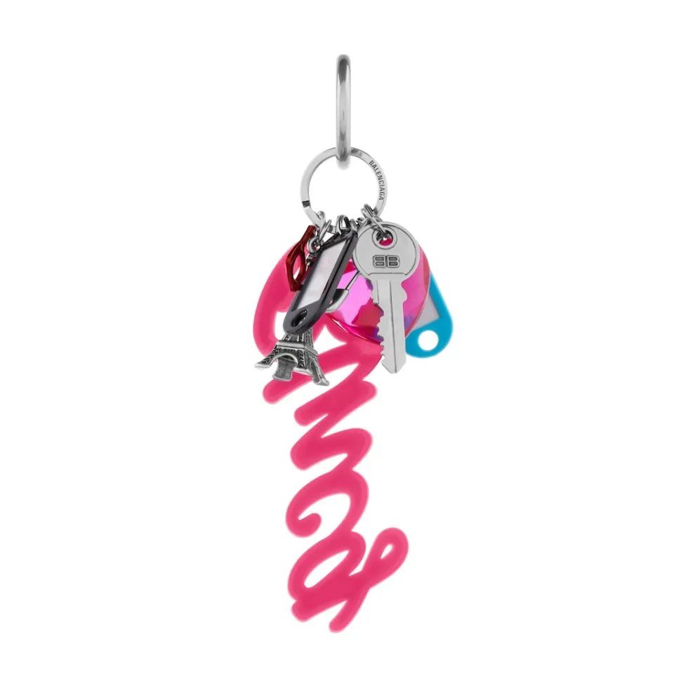 Balenciaga Phone Accessories & Keyrings>Women's Keychain Hourglass Soft Big Souvenirs  in Multicolored