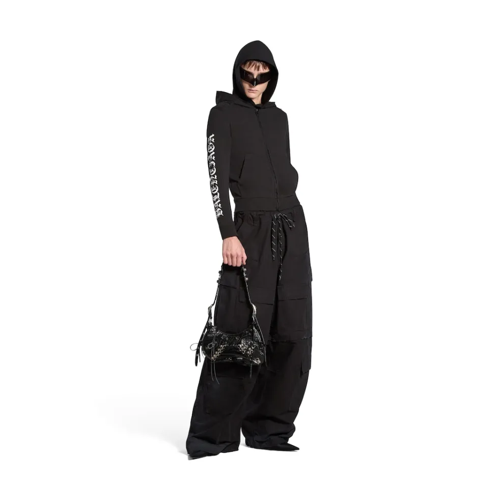 Balenciaga Shoulder Bags>Women's Le Cagole Xs Shoulder Bag With Corset  in Black