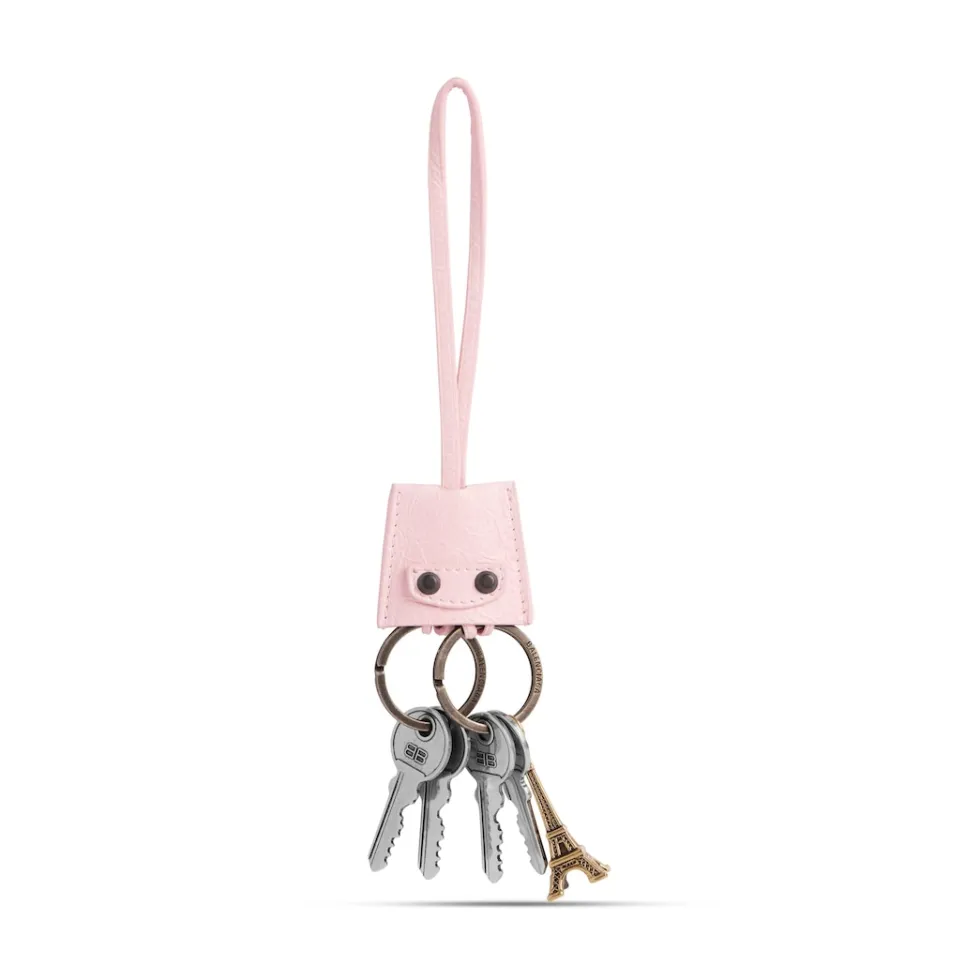 Balenciaga Phone Accessories & Keyrings>Women's Le City Charm Eiffel in Petal Pink Petalpink