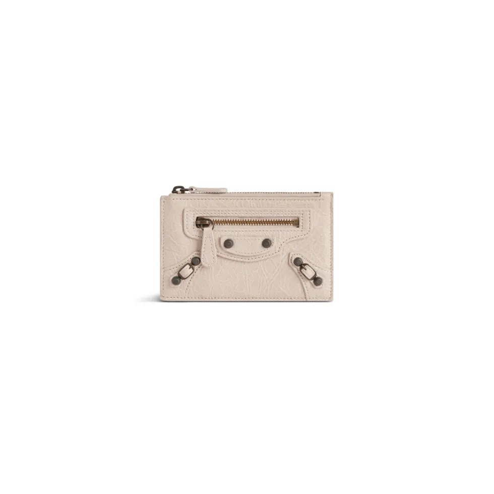 Balenciaga Card Holders>Women's Le City Long Coin And Card Holder in Almond