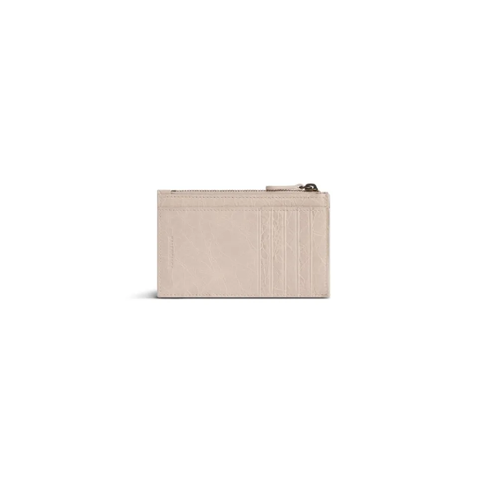Balenciaga Card Holders>Women's Le City Long Coin And Card Holder in Almond