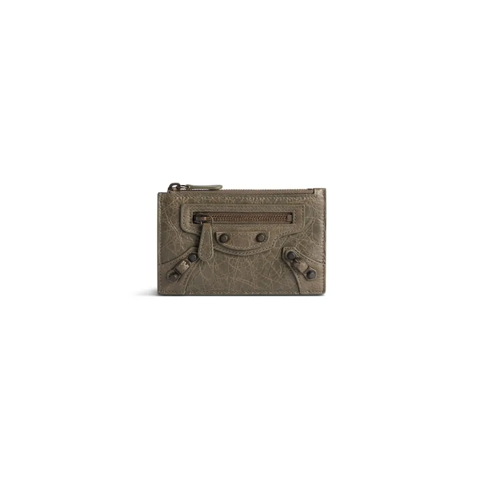 Balenciaga Card Holders>Women's Le City Long Coin And Card Holder in Army Green Armygreen