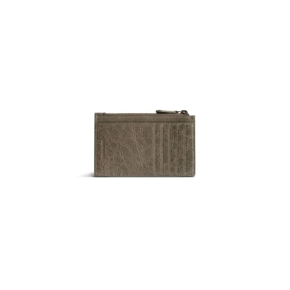 Balenciaga Card Holders>Women's Le City Long Coin And Card Holder in Army Green Armygreen