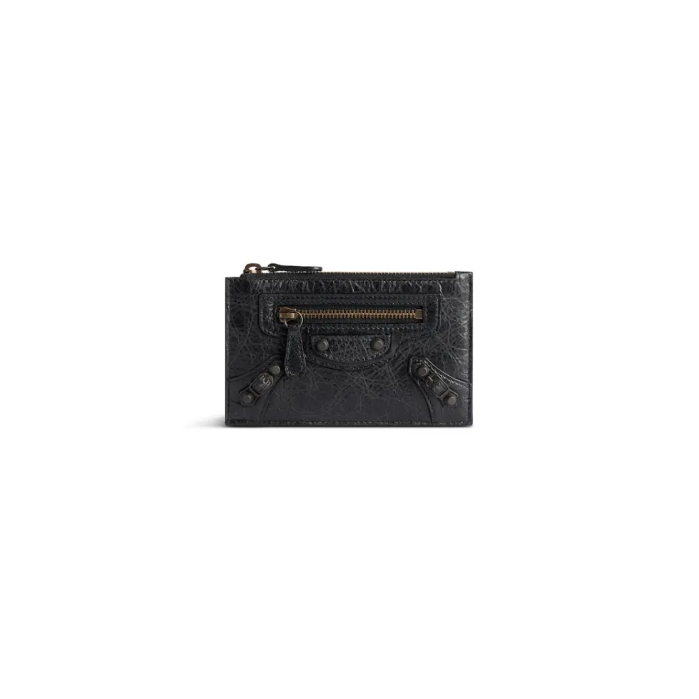 Balenciaga Card Holders>Women's Le City Long Coin And Card Holder in Black