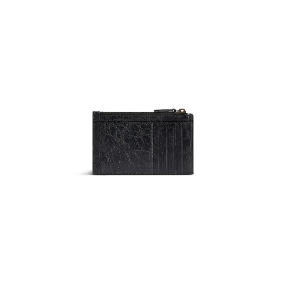Balenciaga Card Holders>Women's Le City Long Coin And Card Holder in Black