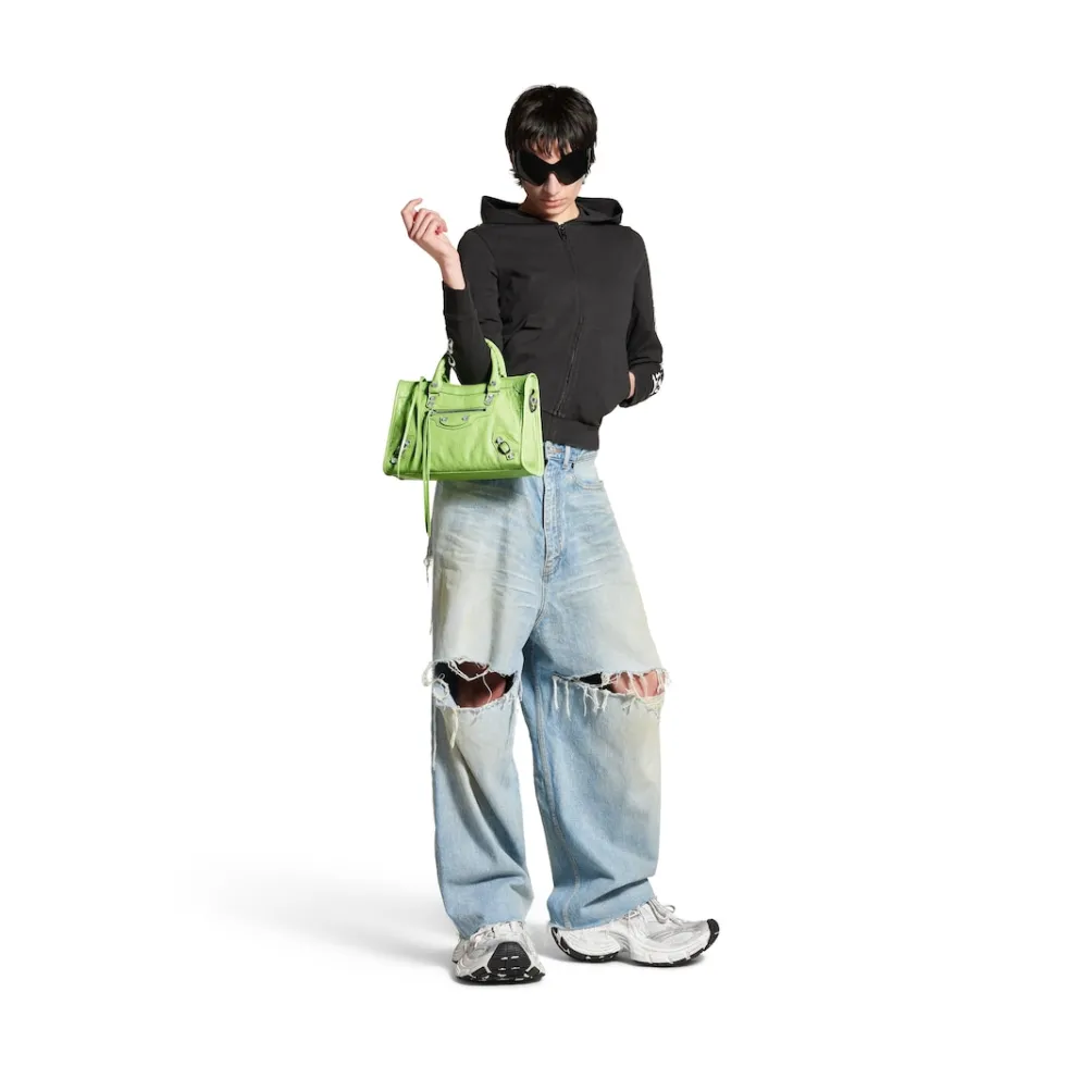 Balenciaga Handbags>Women's Le City Small Bag in Green