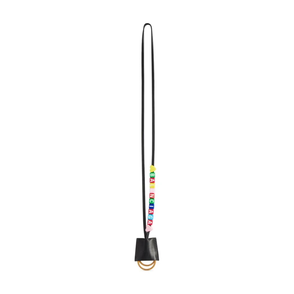 Balenciaga Phone Accessories & Keyrings>Women's Rodeo Cloche Clé in Black/multicolor