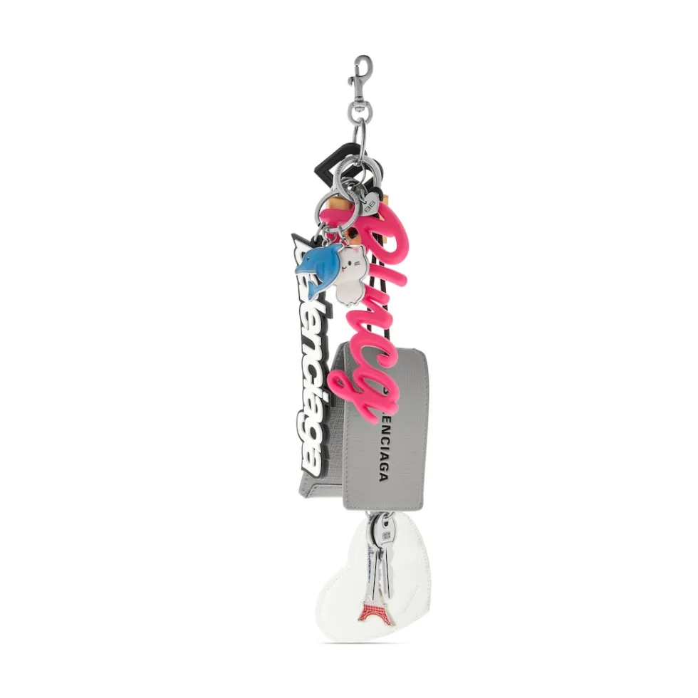 Balenciaga Phone Accessories & Keyrings>Women's Turner Keychain in Multicolored