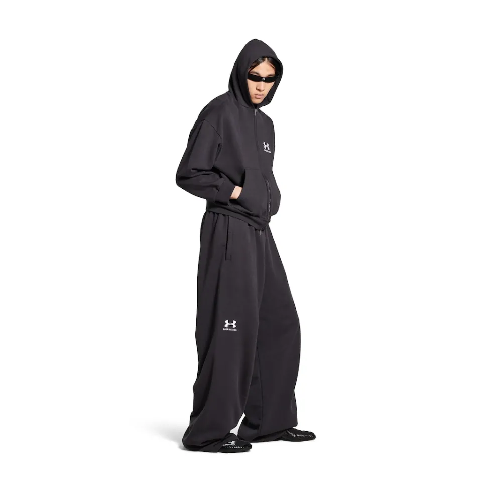 Balenciaga Sweatshirts & Hoodies>Women's Under Armour® Zip-up Hoodie Regular Fit in Black/white